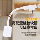 鲸与光 插座灯 直插式超亮led灯插头灯插电式照明灯灯泡插座插灯节能灯室内墙壁灯 E27灯泡螺口单插头-不含灯泡