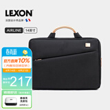 乐上（LEXON）商务超薄电脑包女双层手提笔记本14英寸公文包内胆包情人节礼物