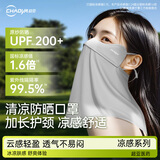 超亚 防晒口罩女防晒面罩护颈防紫外线脸基尼【经典护颈】百搭云雾灰 