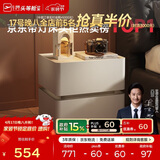 芝华仕（CHEERS）现代简约主次卧室储物岩板轻奢高级感2026新款复古风床头柜G067白