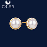 唐后（TH）唐后纯银天然珍珠耳钉复古通勤约会温柔耳饰送女友闺蜜礼物耳环