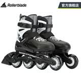 Rollerblade轮滑鞋儿童入门溜冰鞋男孩女生初学者硬壳全套装可调节旱冰FURY 黑白鞋 S （29-33码）