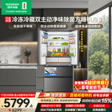 容声方糖机皇515L法式多门冰箱双系统超薄零嵌入式一级能效无霜自动制冰灰BCD-515P60FZNAD国家补贴