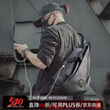 teemzone廷尊单肩包男休闲运动胸包复古潮流斜挎包时尚男包旅行小背包