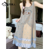都市丽人2026年新款睡裙夏季天背心可爱无袖薄款大码吊带家居服睡衣女