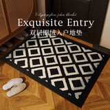 茵尚入户门地垫美式复古地毯进门门口脚垫门外蹭土门垫 80*120cm