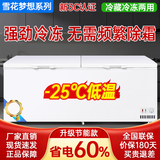 雪花梦系列冰柜商用家用卧式冷柜大容量冷冻展示柜商用冷冻柜大容量冷柜商用冷柜 728单温智控1.73米【新3C】