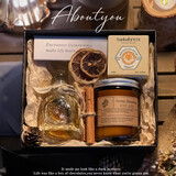 赟娅香薰蜡烛摆件礼盒装送男女朋友闺蜜公司年会高级伴手礼生日礼物 蓝风铃蜡烛礼盒【黑色】