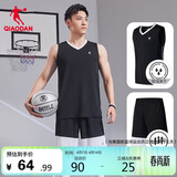 乔丹运动套装男篮球服套装吸湿速干背心短裤运动服球衣