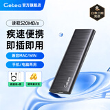 GETEA移动固态硬盘1t大容量2t高速硬盘Type-C手机电脑两用256g固态U盘电脑笔记本外接512g游戏办公SSD 【标配128G】黑色