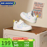 江博士学步鞋运动鞋春季男女儿童透气童鞋板鞋2B14A1004DW米/蓝/绿29码