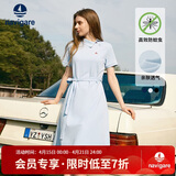 纳维凯尔意大利小帆船女士短袖Polo裙休闲连衣裙2322874503 冰水蓝 S 