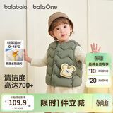 巴拉巴拉宝宝童装羽绒服马甲外穿2025冬装宝宝背心加厚保暖萌209425101201