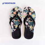 迪卡侬（DECATHLON）拖鞋女夏人字拖外穿懒人鞋迷踪花园37.5-4907523