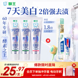 狮王（Lion）齿力佳注光白酵素牙膏绿意森林120g*2+清柚满溢120g美白亮白护龈