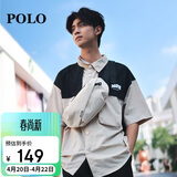POLO胸包男士斜挎包男大容量单肩包轻便iPad包运动腰包生日礼物送男友