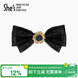 She's茜子发饰梵高向日葵横夹手工复古蝴蝶结发夹发卡母亲节礼物送妈妈