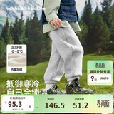 巴拉巴拉儿童裤子男童女童加绒加厚长裤秋冬束脚运动休闲裤亲子款时尚
