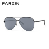 帕森（PARZIN）偏光太阳镜男 范丞丞同款双梁飞行员框眼镜 防晒驾驶潮墨镜PZ8380