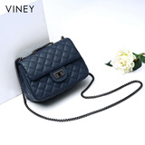 viney牛皮包包女包品牌链条包轻奢单肩斜挎包生日礼物高端送女友老婆
