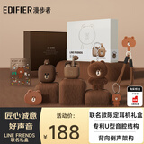 漫步者（EDIFIER）LINE FRIENDS 联名款限定耳机礼盒 Zero Air 真无线蓝牙耳机 半入耳式耳机 布朗熊款