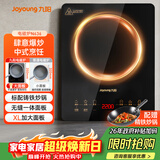 九阳（Joyoung）电磁炉家用电磁灶电池炉2200W一键爆炒定时功能大面板易操作一套带锅C22S-N636