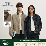 Teenie Weenie Men【男女同款】小熊男装牛仔夹克2025年春季新款拼接外套 卡其色 L