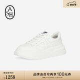 ASH【明星同款】女鞋IMPULS时尚松糕底小个子时尚百搭增高厚底小白鞋 白色 37 （脚瘦拍小一码）