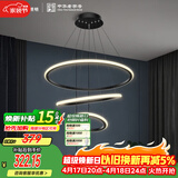 佛山照明客厅LED餐厅吊灯北欧轻奢创意餐桌灯具可调节吊线45W