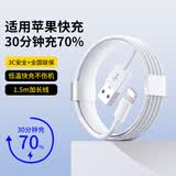 OKSJ【1.5米加长】适用苹果快充数据线2.4A充电线 iPhone14/13/12/11Pro xs/iPadPro/mini平板车载闪充