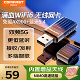 COMFAST AX900 WIFI6免驱USB无线网卡台式机专用笔记本电脑wifi接收器外置双频5G无线蓝牙5.4二合一发射器