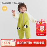巴拉巴拉童装婴儿连体衣秋冬宝宝外出抱衣哈衣爬服珊瑚绒男童女童婴童衣服