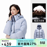 骆驼黑钻3.0短款羽绒服女装冬新款保暖防风连帽羽绒外套面包服