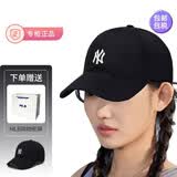 MLB男女复古可调节软顶运动棒球帽休闲遮阳鸭舌帽情侣CP77/CP66 黑色NY小标【CP77-50BKS】 均码
