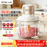 小熊（Bear）绞肉机小型家用 绞馅机 搅肉机碎肉机 打肉机家庭用搅馅机绞肉绞菜多功能一体机悬浮双刀QSJ-K03N5