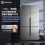 伊莱克斯（Electrolux）冰箱 原装进口562L十字对开门双变频风冷无霜节能冰箱 Ioniser离子除菌 EQE5600A-S