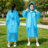 乐活旅行一次性雨衣儿童小学生加厚全身书包防水雨披小孩束口户外便携旅行