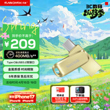 闪迪（SanDisk）128GB Type-C USB3.2 手机U盘DDC4金色 读速高达400MB/s 手机电脑两用 金属双接口大容量优盘
