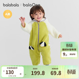 巴拉巴拉童装婴儿连体衣秋冬宝宝外出抱衣哈衣爬服珊瑚绒男童女童婴童衣服