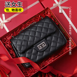 viney牛皮包包女包品牌链条包轻奢单肩斜挎包生日礼物高端送女友老婆