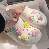 范爷家洞洞鞋配饰女可爱少女心diy鞋花10颗装适配crocs鞋扣立体装饰配件