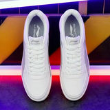 李宁板鞋男鞋春秋季新款小白鞋男简约休闲鞋运动鞋潮流复古透气滑板鞋 雪白 41