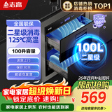 志高（CHIGO）【政府补贴15%】消毒柜家用嵌入式消毒碗柜 家用碗筷餐具消毒100L二星级  F414