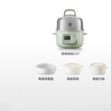北鼎（Buydeem）电蒸锅 电煮锅电火锅 蒸锅电蒸锅小电锅蒸炖锅预约电炖锅多功能蒸煮炖锅 G37全能汽锅浅杉绿