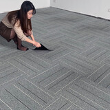 卓梵（ZHUO FAN）办公室方块拼接地毯满铺条纹酒店写字楼台球室商用公司会议室 Z10T灰色条纹  4片装