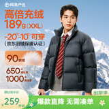 网易严选25新品90鸭绒超蓬羽绒服休闲面包服石墨烯保暖轻量抗菌防泼水 25秋冬立领-森野绿 L