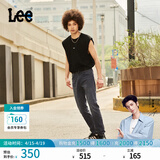 Lee【张凌赫代言】凉凉裤726标准直脚轻薄黑灰色男牛仔裤休闲潮流 黑灰色 30