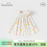 欢喜小熊宝宝连衣裙婴儿夏天碎花裙子女宝夏装外出衣服夏季新品纯棉童装