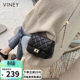 viney包包女包牛皮小众斜挎包品牌单肩链条包生日母亲节礼物实用送妈妈