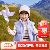 巴拉巴拉童装儿童羽绒马甲2025新款冬装男女童亲子装保暖外套羽绒服简约潮
